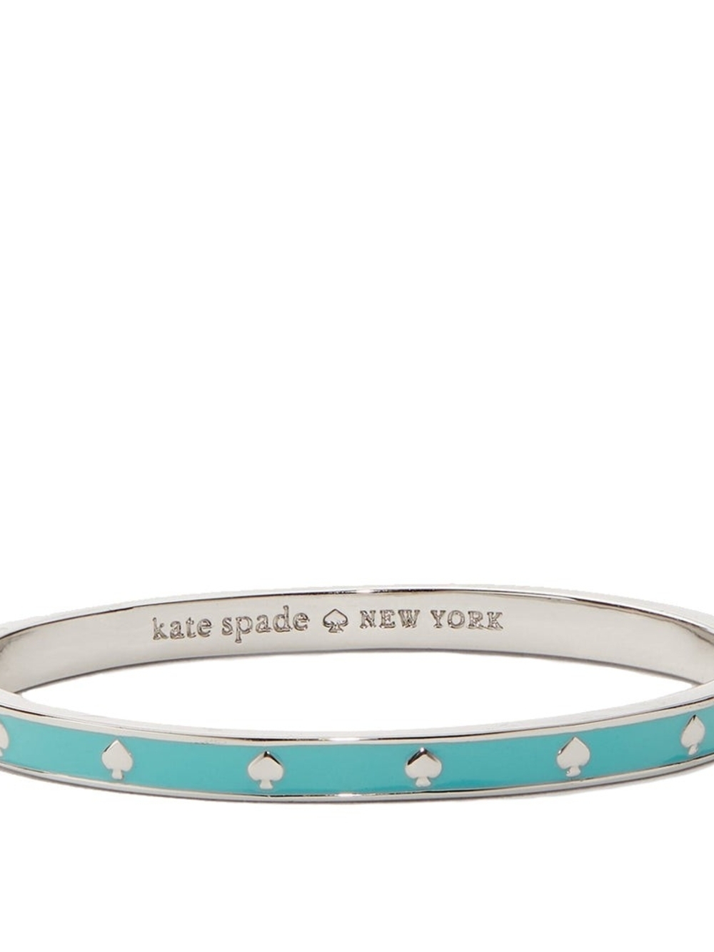 🆕️ Kate Spade Blue Glow Spot The Spade Enamel Hinged Bangle